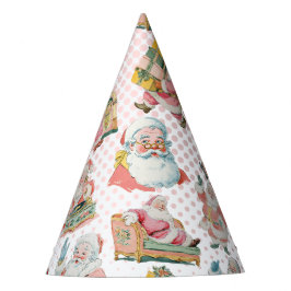 Chapéu De Festa Rosa Que Noivo-Retro-Noel Pensava Aniversário