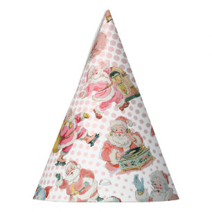 Chapéu De Festa Rosa Que Noivo-Retro-Noel Pensava Aniversário