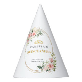 Chapéu De Festa Rosas de aqualyptus gold Quinceanera