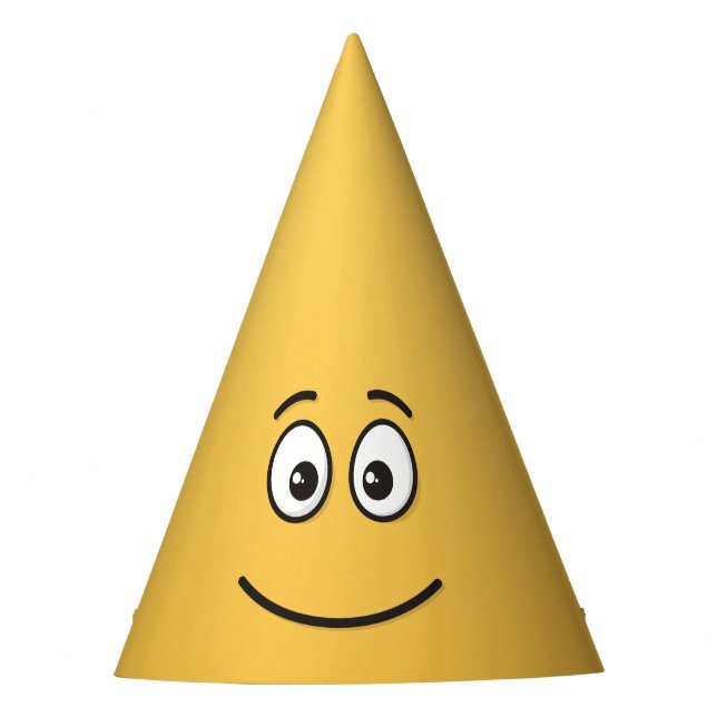 Chapéu De Festa Rosto sorridente com olhos abertos (Frente)