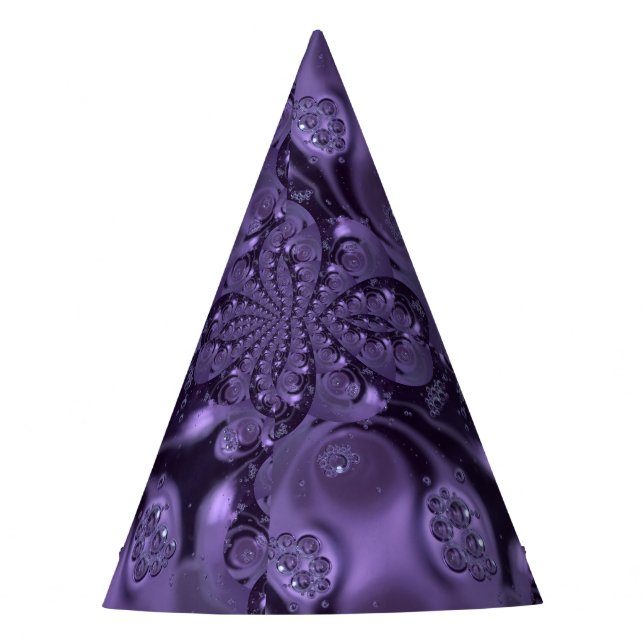 Chapéu De Festa Roxo Líquido Roxo Elegante (Frente)
