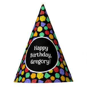 Chapéu De Festa RPG Gaming Dice, Conselho, Jogos Fantásticos, Fest