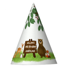 Chapéu De Festa Rustic Woodland Forest Party Animals 
