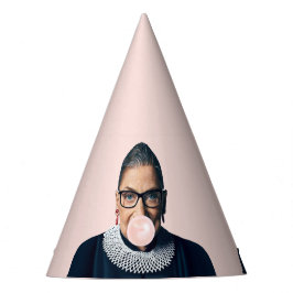 Chapéu De Festa Ruth Bader Ginsburg soprando chiclete rosa