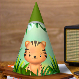 Chapéu De Festa Safari Birthday Tiger