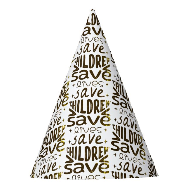 Chapéu De Festa Salvar Filhos, Salvar Vidas (Frente)