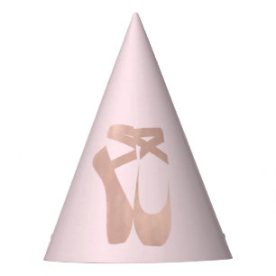 Chapéu De Festa Sapatilhas de Ballet Rosa Bailarina Festa Dourado 