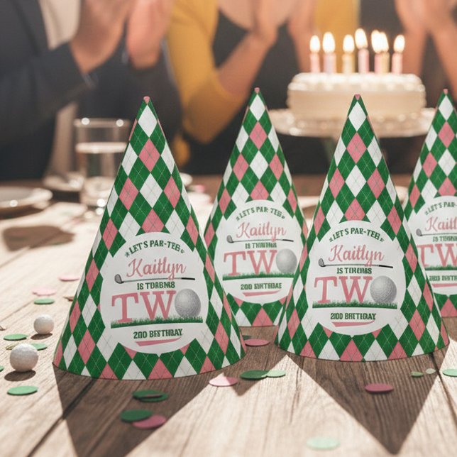 Chapéu De Festa Segundo aniversário de Golf PAR-TEE (Criador carregado)