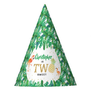 Chapéu De Festa Segundo aniversário Tropical Summer Beach Luau Boy