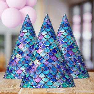 Chapéu De Festa Sereia Scales Padrão Meninas Pequenas Namoradas An
