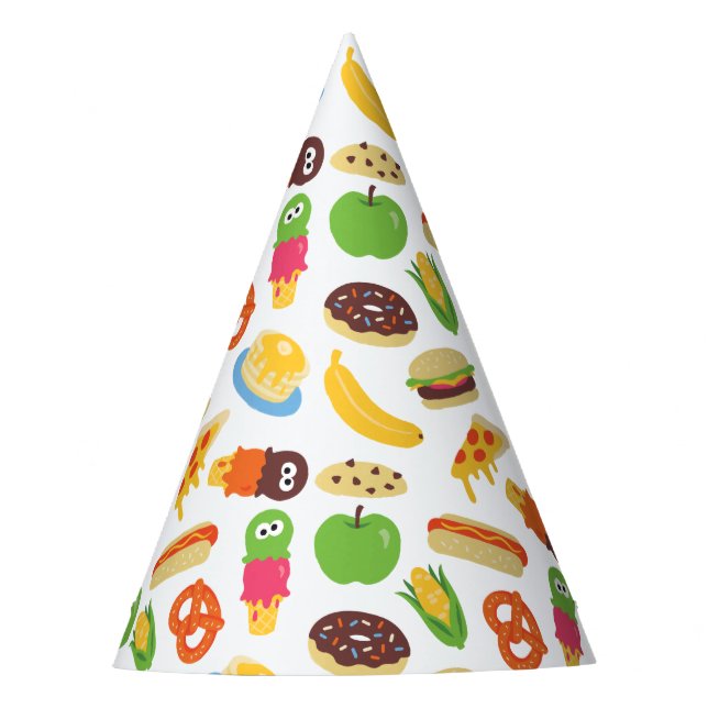 Chapéu De Festa Sesame Street Cookie Monster Foodie Truck (Frente)