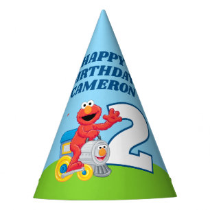 Chapéu De Festa Sesame Street Elmo Chugga Chugga Dois Dois Anivers