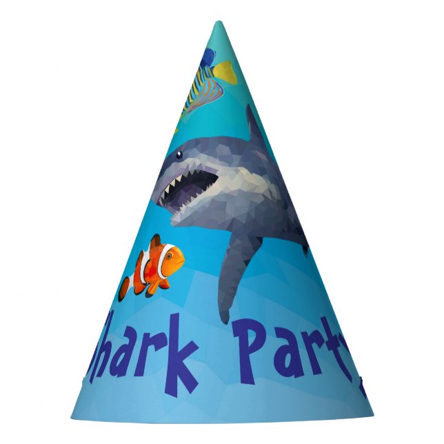 Chapéu De Festa Shark Children Party Paper Hat (Frente)