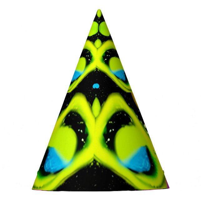 Chapéu De Festa shiny Abstract art (Frente)