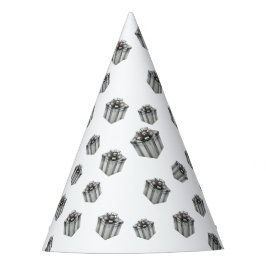 Chapéu De Festa Silver Gift Boxes Elegant Holiday Premium Party