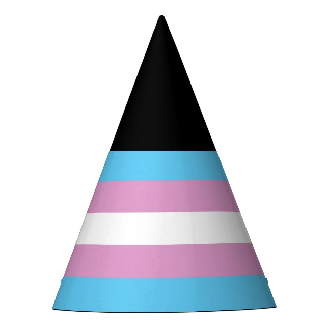 Chapéu De Festa Sinalizador de Prioridade Trans (Frente)
