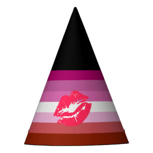 Chapéu De Festa Sinalizador do Orgulho Lésbico Lipstick