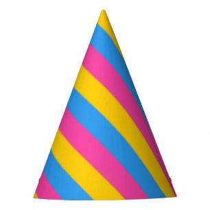 Chapéu De Festa Sinalizador do Orgulho Pansexual de Queda