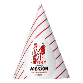 Chapéu De Festa Six Seven Birthday Skeleton Hands Party