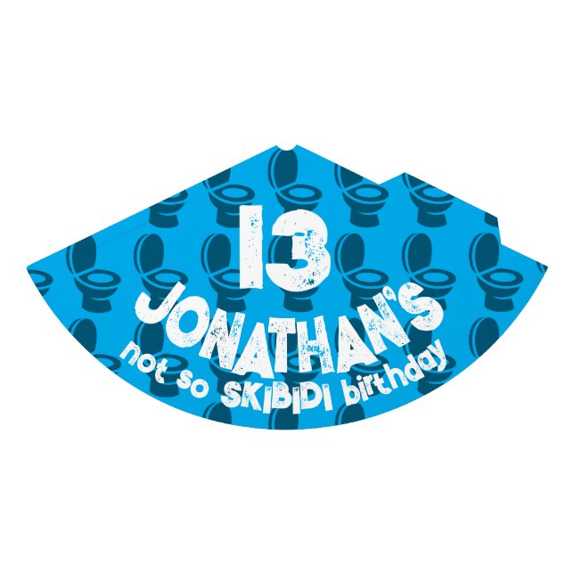 Chapéu De Festa Skibidi Toilet Birthday (Frente)