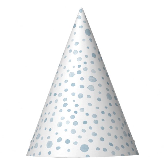 Chapéu De Festa Sky Confetti Watercolor Dots Party Hat (Frente)
