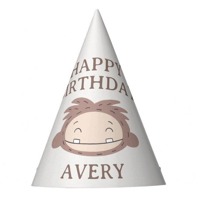 Chapéu De Festa Slumberkins Bigfoot Birthday (Frente)