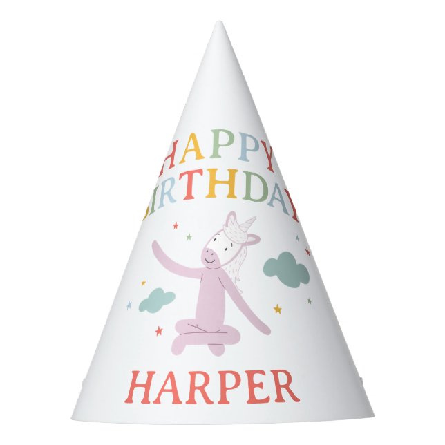 Chapéu De Festa Slumberkins Unicorn Birthday (Frente)