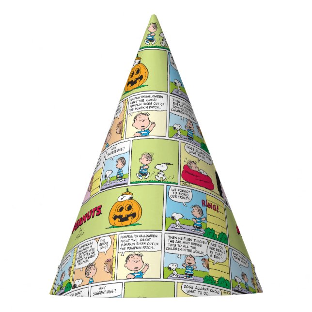 Chapéu De Festa Snoopy & Linus | O Excelente Pumpkin News (Frente)