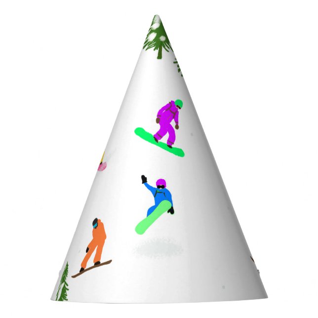 Chapéu De Festa Snowboard Snowboard Snowboarders (Frente)