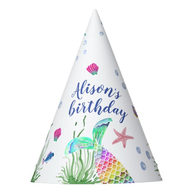 Chapéu De Festa Sob O Nome Personalizado Do Mar (Frente)