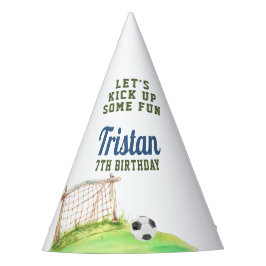 Chapéu De Festa Soccer “Let’s Kick Up Some Fun” Any Age Birthday