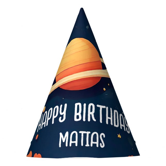 Chapéu De Festa Sombrero cumpleaños personalizado (Frente)