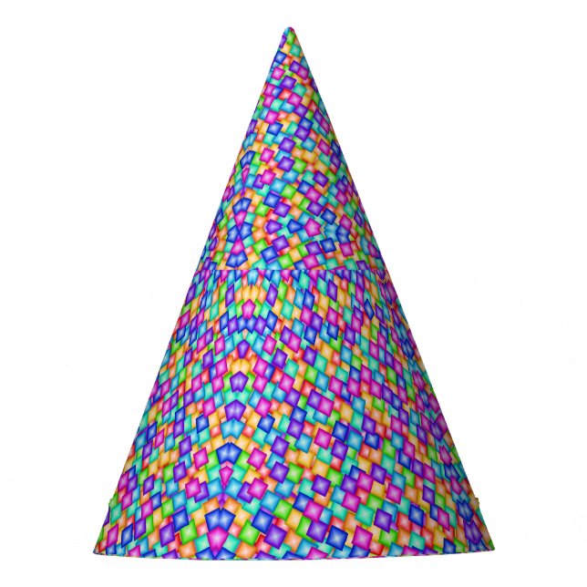 Chapéu De Festa Sparkle Rainbow (Frente)
