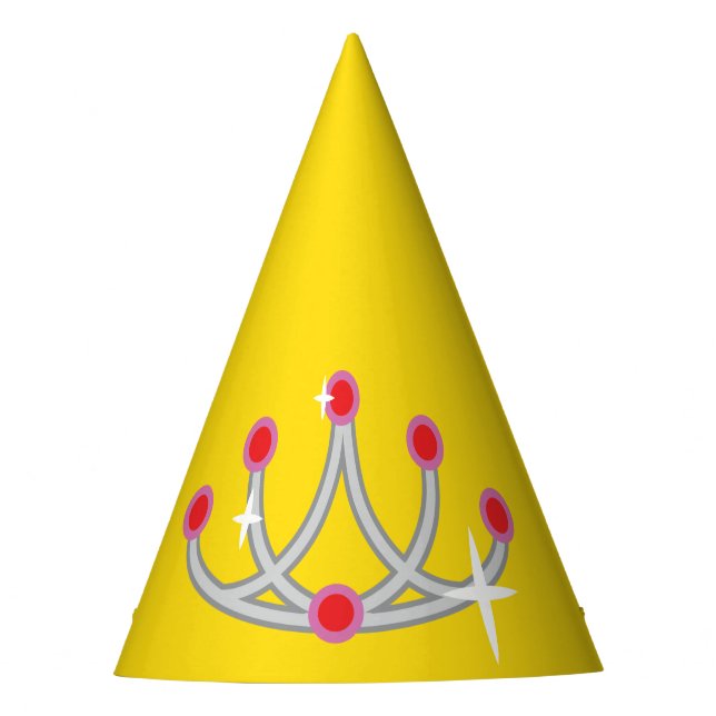 Chapéu De Festa Sparkly Princess Emoticon (Frente)