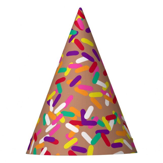 Chapéu De Festa Sprinkles de chocolate (Frente)