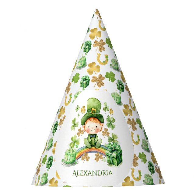 Chapéu De Festa St Patricks Lucky One Primeiro Aniversário (Frente)