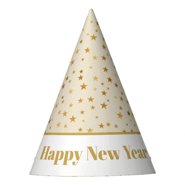 Chapéu De Festa Stars Happy New Year Hat (Frente)