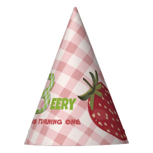 Chapéu De Festa Strawberry Berry Sweet Festa de aniversário Hat