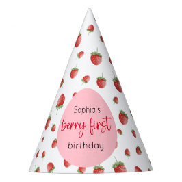 Chapéu De Festa Strawberry Birthday Berry First