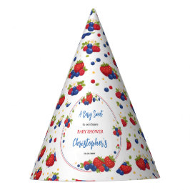 Chapéu De Festa Strawberry Blueberry Berry Sweet Baby Shower