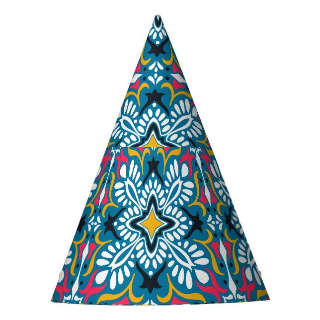 Chapéu De Festa Talavera Mosaico: Papel de parede multicultural se (Frente)
