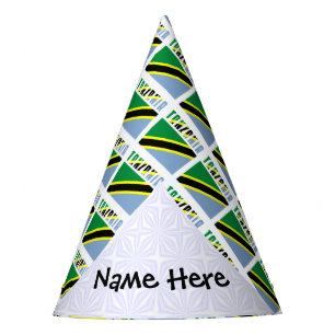 Chapéu De Festa Tanzânia Bandeira Tanzaniana Preta Personalizada