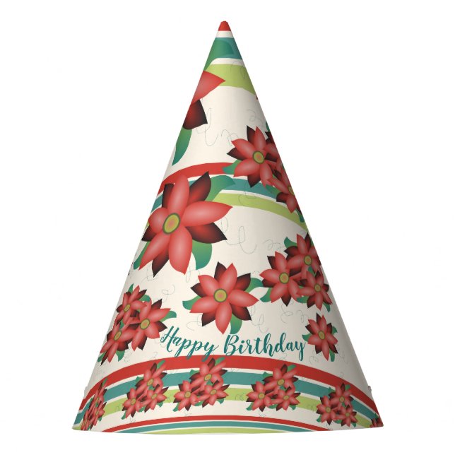 Chapéu De Festa Teais e Limões da Borgonha (Frente)