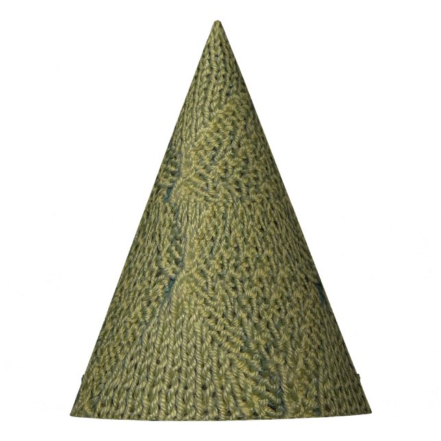 Chapéu De Festa Tecido verde: textura aproximada (Frente)