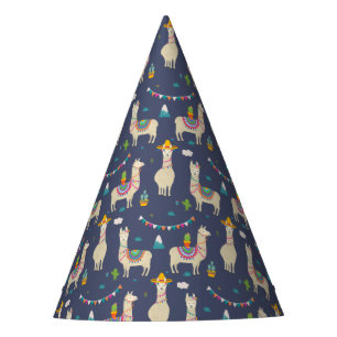 Chapéu De Festa Teste padrão do lama da celebração