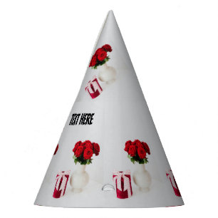 Chapéu De Festa Texto Personalizado do Item de Presente do Pote Fl