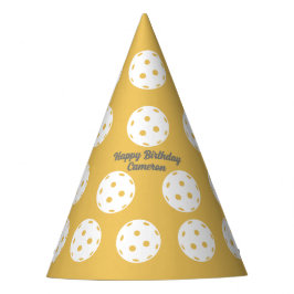 Chapéu De Festa Texto Personalizado do Padrão de Pickleball Divert