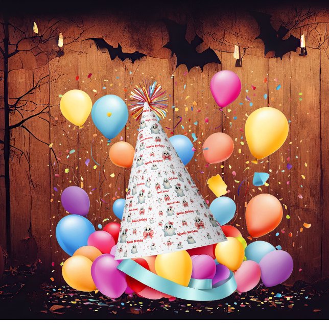 Chapéu De Festa Thema Ghost do Pastel Cujo Cachinho - Aniversário  (Criador carregado)