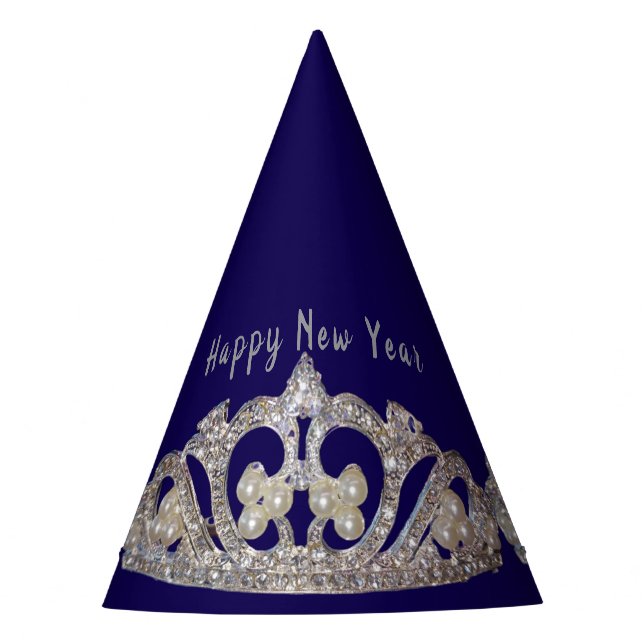 Chapéu De Festa Tiara Print New Year Party Hat (Frente)