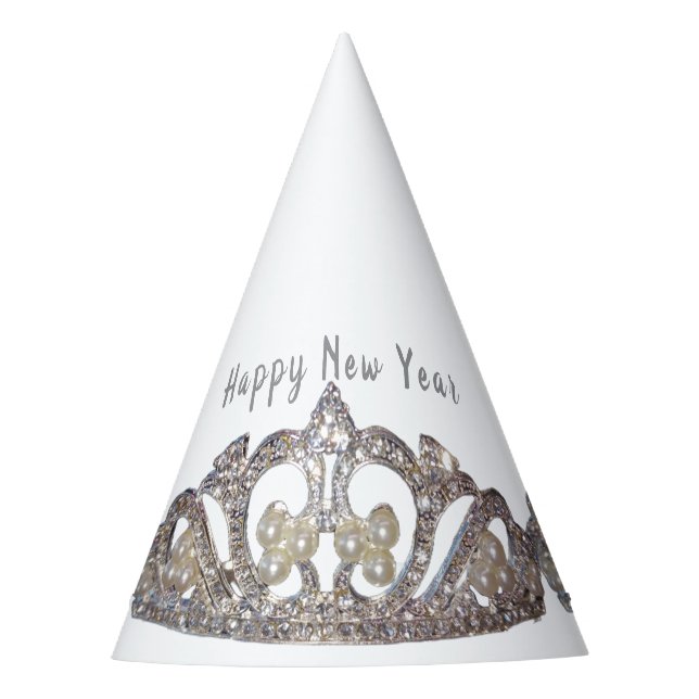 Chapéu De Festa Tiara Print New Year Party Hat (Frente)